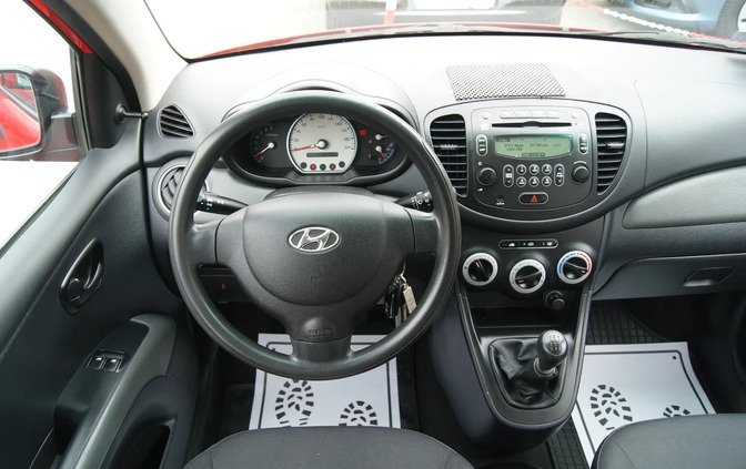 Hyundai i10 cena 14900 przebieg: 139699, rok produkcji 2009 z Sępólno Krajeńskie małe 352